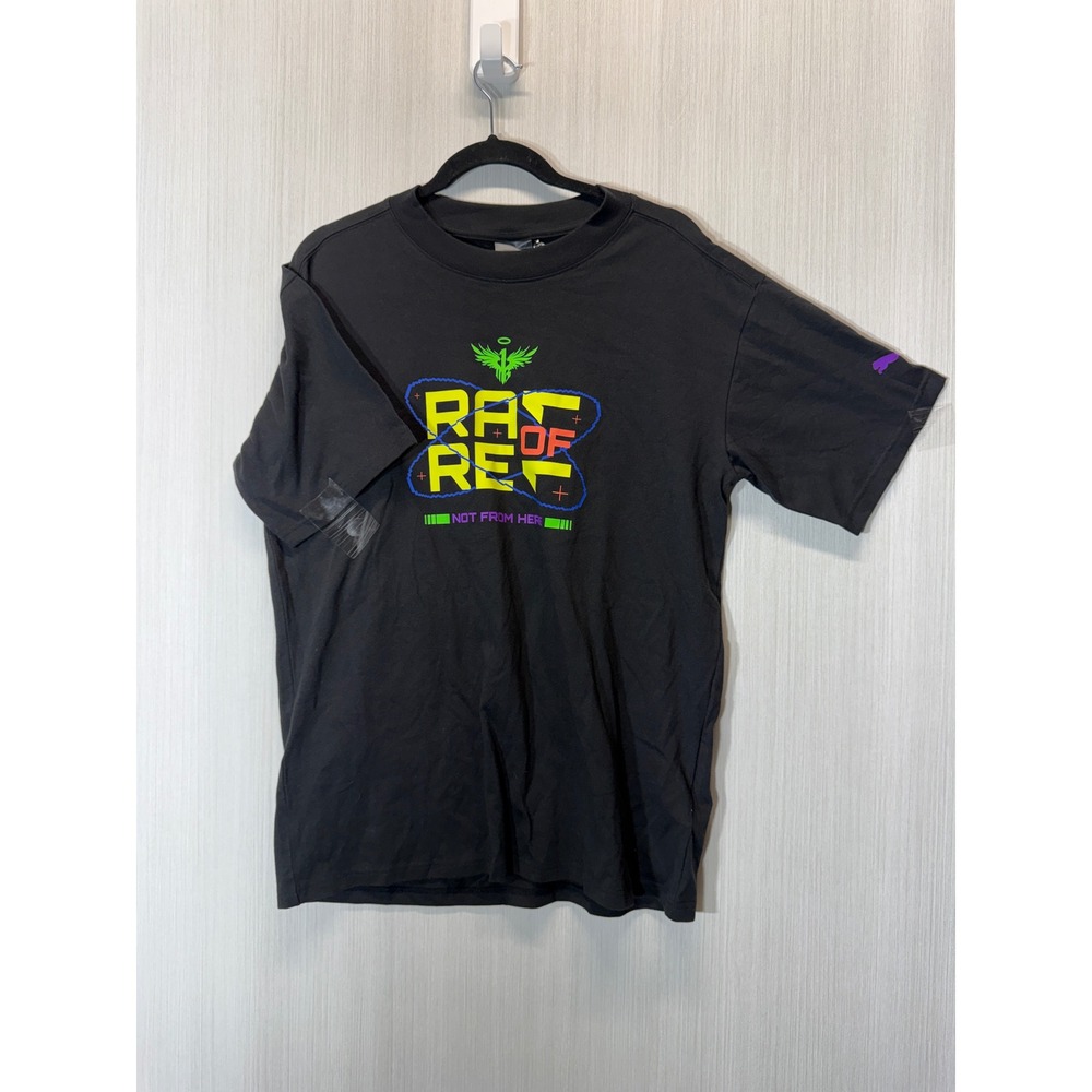 Puma Melo Spark Tee Mens Small Black Rare Of Not From Graphic T-Shirt 627742-01